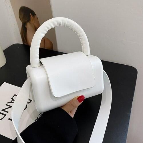 Designer Solid Color Ladies Handbags 2021 Summer New Fashion Womens Box Crossbody Bags Brand Trendy Small Tote Bag Female Purse