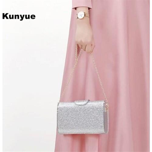 New Wallet Luxury Women Silver Glitter Acrylic Clutch Purse Elegant Lady Mirror Inside Evening Bag Solid Chic Cute Party Handbag