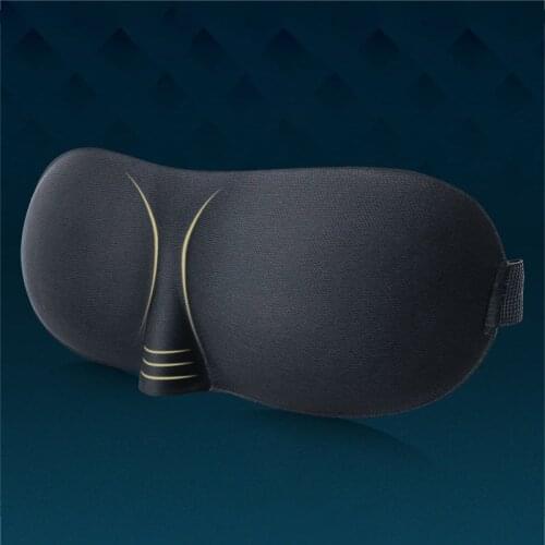 Sleep Mask Upgraded 3D Contoured 100% Blackout Eye Mask for Sleeping with Adjustable StrapComfortable & Soft Night Blindfold New
