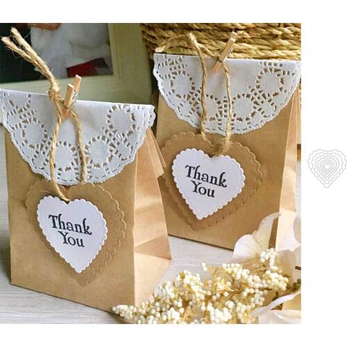 Wave Edge Hearts Metal Cutting Die Stencil for DIY Scrapbooking Album Embossing Handmade Paper Cards Dies New 2021