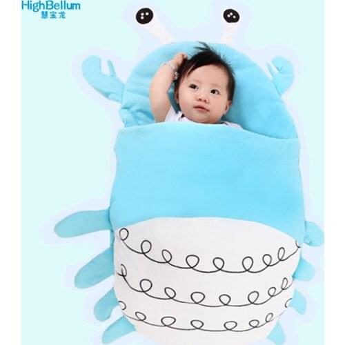 Cute Cartoon Ocean Baby Stroller Sleeping Bags Winter Baby Bed Sleep Sack Warm Baby Blanket Warm Swaddle In Striller Accessories