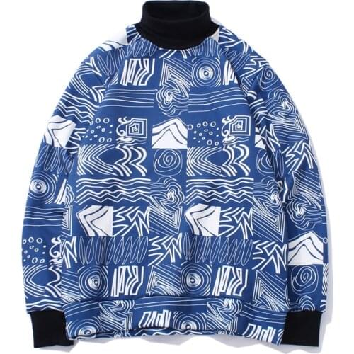 Men Hoodie Fleece Turtleneck Pullover Sweatshirt Autumn Winter Warm Hoodies Casual Streetwear Hip Hop Outwear JQ09