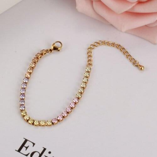 OUFEI 2020 New Fashionable Women Charm Bracelet Stainless Steel Jewelry Woman Accessories Gold Bracelet For Women Boho Jewelry