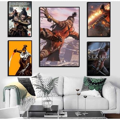 HD Posters And Prints Sekiro Shadows Die Twice Hot Video Game Wall Art Picture Canvas Painting Home Decor Tableau Plakat