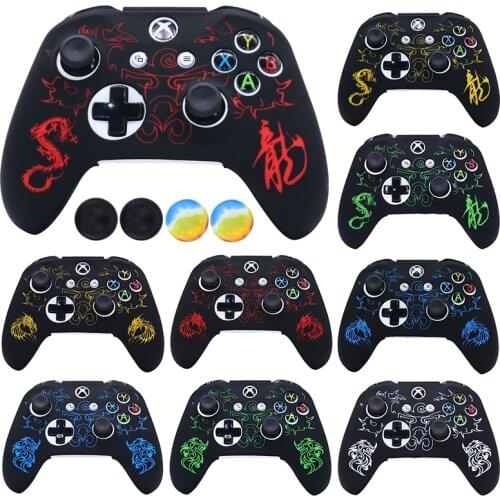 Laser Carving Design Soft Silicon Control Case For Xbox One Controller Skin Cases Gamepad Joystick Video Game Accessories Cover
