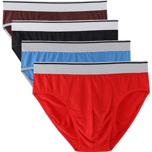 5PCS/Lot Modal Briefs Mens Comfortable Underpants Man Underwear M/L/XL/2XL/3XL/4XL/5XL Free Shipping & Drop Shipping