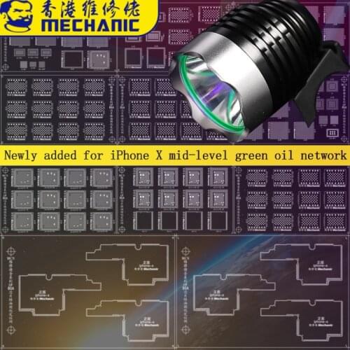 MECHANIC UV green oil curing lamp GH02 UV lamp multifunction S15 full range of solder mask repair green oil net for iphonex