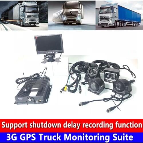 Video supports stacking period/braking 3G GPS Truck Monitoring Suite AHD720P hd remote Monitoring waterproof night vision Camera