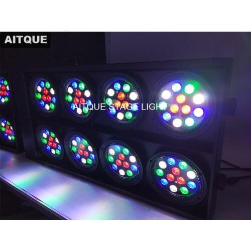 8pcs Theatre led rgbw 8 eyes led effect light dmx stage blinder light led stage spotlight