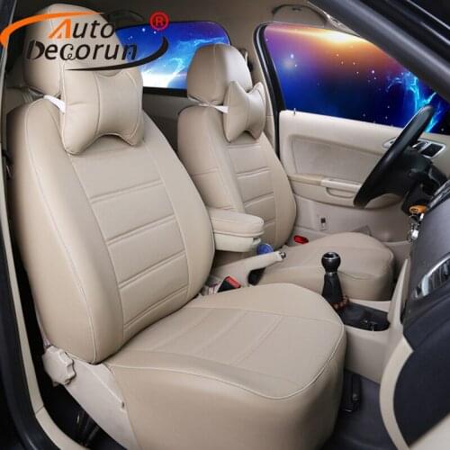 AutoDecorun custom fit car seats for Nissan cima seat cover for cars seat cushion PU leather covers car set pillowcover supports