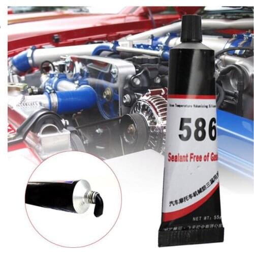 High Quality 586 Car Sealant Silicone Free-Gasket Waterproof To Oil Resist Black High Temperature Sealant Repairing Glue 55g