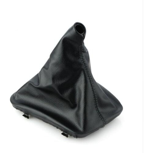 Car Gear Stick Manual Shift Boot Black Leather Boot Plastic Frame for BMW E30 E36 E39 E46 E81 E82 E87 E88 E90 E91 E92 E93 E60