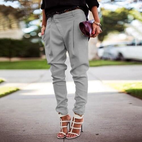 High Waist Pants Women Loose Joggers Lady Streetwear Punk Black Cargo Pants Femme Capris Trousers