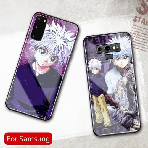 Tempered Glass Case For Samsung A50 A60 A70 A21 A31 A51 A71 A81 A91 4G 5G A50S A70S M40 M80SPlus Ultra Hunter X Hunter Cover