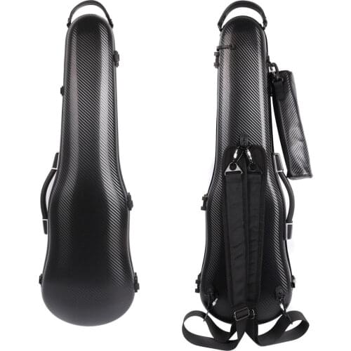 Black 4/4 violin Case Composite Carbon fiber superstrong 200kg pressure light&strong#VS3