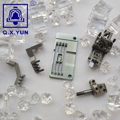 Q X YUN Sewing Machine Parts SIRUBA C007E-W122/CH E3524P Oversealing Machine H4258 D4206 P0024 Feed Dog Gauge Set