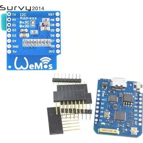 For WeMos D1 Mini ESP8266 WIFI Module Board Pro 16M Bytes External Antenna Contor ESP8266 ESP-8266EX CP2104 diy electronics