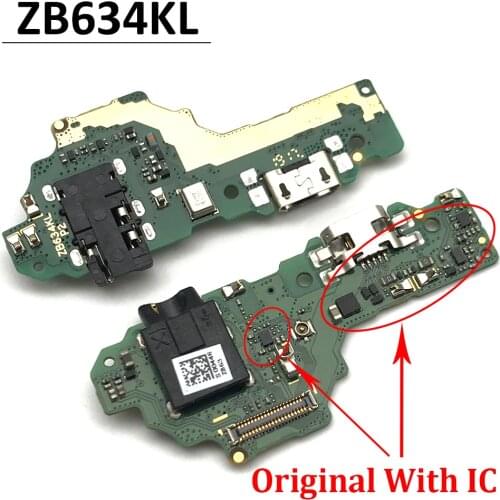 New Dock Connector USB Charger Charging Port Flex Cable Board With MicroPhone For Asus Zenfone Max Plus (M2) ZB634KL A001D