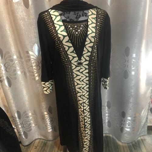 Muslim Ramadan Rhinestones Robe New Fashion Spring Autumn Luxury Clothing Middle East Eid Abaya National Style High Quality Robe