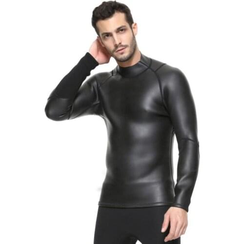 3MM bare leather diving suit male split long sleeve waterproof mother scratch suit snorkeling warm winter swimming suit