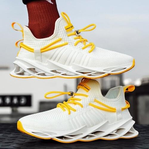2020 New Spring Summer Mens Shoes For Men Sports Sneakers Leisure Shock Absorption Marathon Running Full Palm Air Cushion Tenis