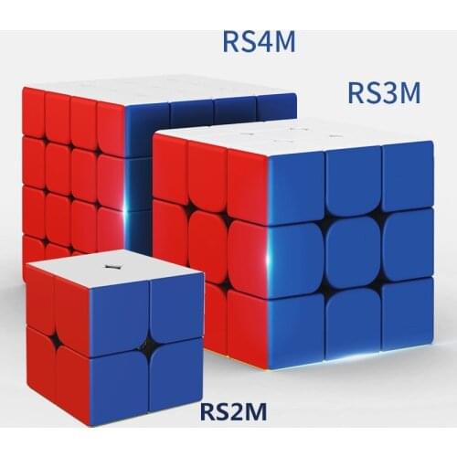 MoYu Rs3 m Magnetic cube 3x3x3 Speed Magic Cube 2x2 4x4 Cubo magico RS3M 2020 2M 4M Magnetic Cube 3*3 Puzzle profissional Toys