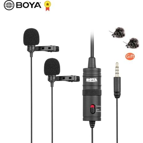 BOYA BY-M1 BY-M1DM Phone Microphone Lapel Lavalier audio Microfone for xiaomi Camera Collar Mic iPhone Xs X 8 Canon Nikon DSLR