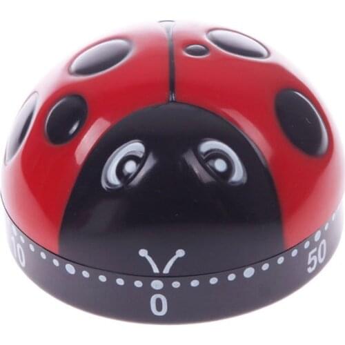 Kitchen Lovely 60 Minute Ladybug Timer Easy Operate Kitchen Useful Cooking Ladybird Shape Kitchen Tools #55206