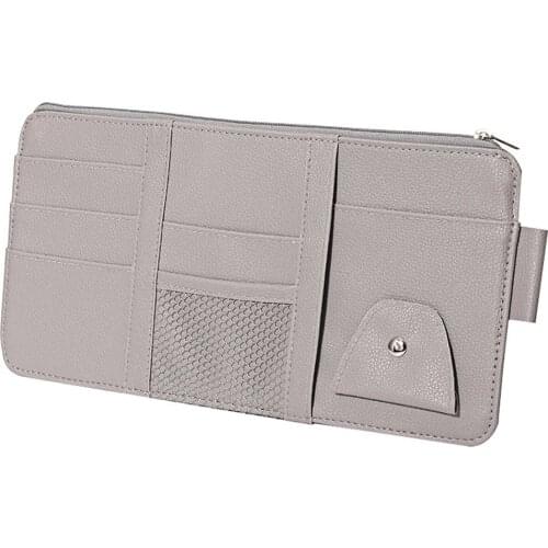 Multifunctional Sun Visor Storage Bag Card Holder Data Cable Storage Car Glasses Holder Automobile Sun Visor