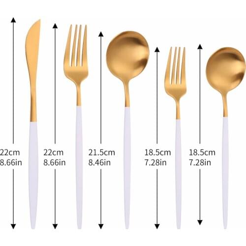 5Pcs Matte Stainless Steel Cutlery Set Thin Tableware Dinnerware Birthday Dinner Flatware Set Kitchen Forks Knives Spoons Set