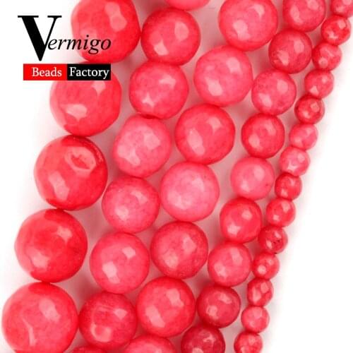 Natural Faceted Dark Red Stripe Jaspers Stone Round for Jewelry Making 4/6/8/10mm Spacer Beads Diy Bracelet Necklace Accessories