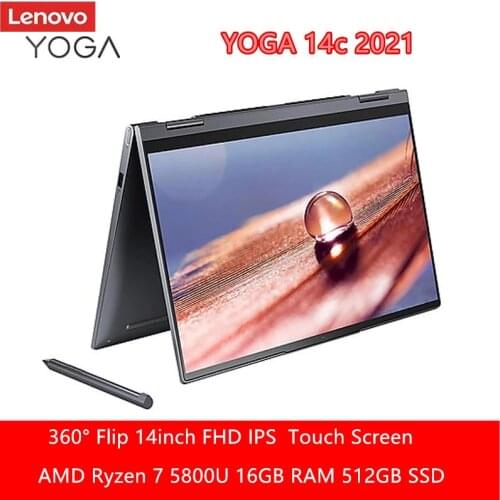 Lenovo YOGA 14c 2021 laptop Ryzen 7 5800U 16GB RAM 512GB SSD 14 inch FHD IPS screen Notebook computer Ultrabook