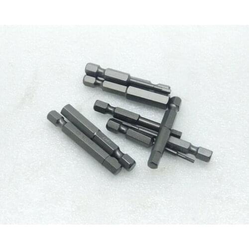New 1Pcs 1/4" Hex H1.5-H8 Hex Screwdriver Bits L50mm S2 Steel 6.3mm Magnetic Allen security bit DIY Hand Tools