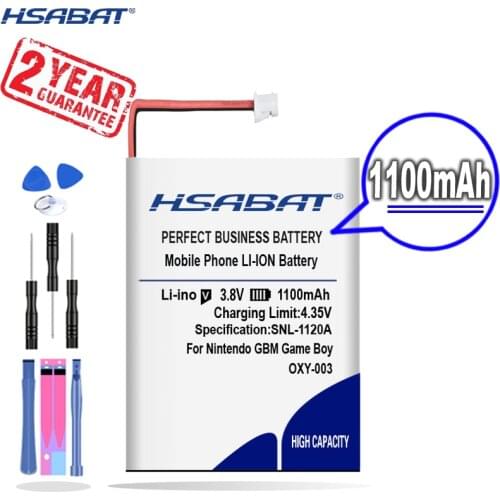 New Arrival [ HSABAT ] 1100mAh Replacement Battery for Nintendo GBM Game Boy Micro OXY-003