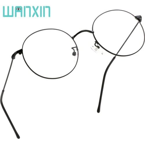 Wanxin Round Alloy Frame Eyeglasses Blue Light Blocking Eyewear Reading Glasses