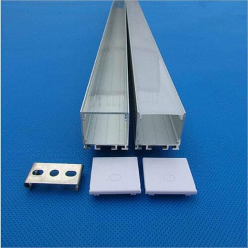 Hanging Light Lamp Shell 1meter U shape Cabinet Lamp Housing with PC Cover