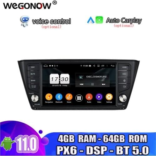 TDA7851 Android 10.0 for VW Skoda Fabia 2015 2016 2017 4GB 64GB ROM 8 Core Car DVD Player GPS Map RDS Radio wifi 4G Bluetooth5.0