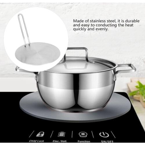 Stainless Steel Heat Diffuser Induction Plate Adapter Converter Gas Electric Cooker Plate Can Be Used On Induction Cooker Silver