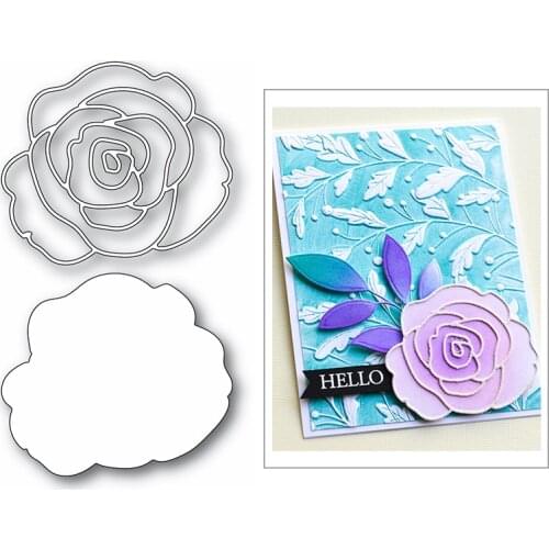 Rose Flower Plant 2020 Thanksgiving New Metal Cutting Dies for DIY Scrapbooking and Card Making Decoration Embossing No Stamps