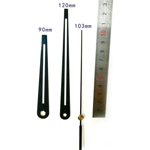S Shaft 2454# Black Hands (just hands) DIY Hands Metal Aluminum Material Quartz Clock Accessory High quality DIY Clock kits