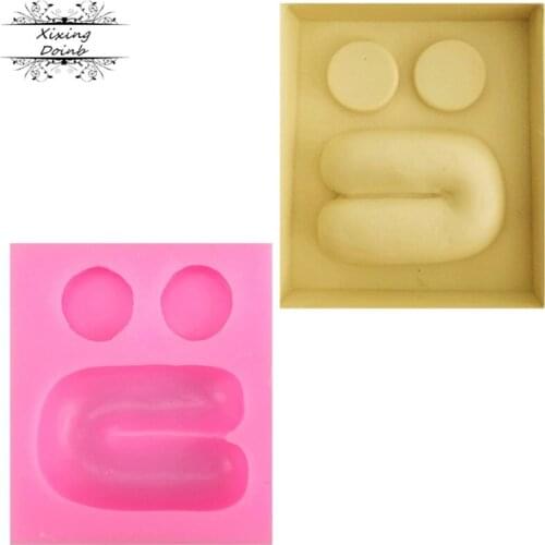 DIY chicken and duckling eyes mouth shaped silicone mold cake decoration tools fudge Chocolate Mold