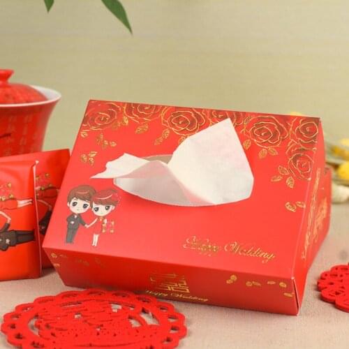 Wedding banquet boxed napkin household disposable removable facial tissue
