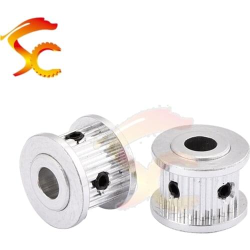 High quality 5PCS/Lot 20 teeth GT2 Pulley Bore 5mm for width 6mm Timing belt (2GT 20 teeth)