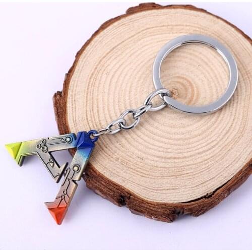 10pcs/lot ARK Survival Evolved Keychains Key Holders Keyrings Porte Clef Marque Llaveros For Men Jewelry HC11294