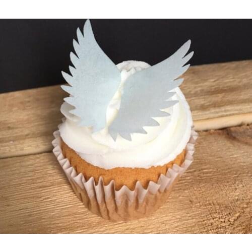 300pcs Edible Wafer swan Cup Cake Decorating, Pre-cut Wedding Lace Cake idea decoration,edible paper for cupcake decoration