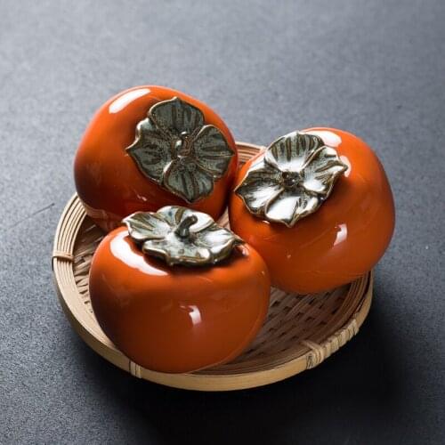 Creativity Tea Caddy Ceramics Puer Tea Tea Storage Box Tea Jar Candy Jar Container Storage Box for Home Use Small Storage Chests