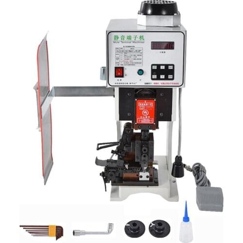 1.5T Super Silent Terminal Machine Semi-automatic Terminal Crimping Machine Computer Stripping Machine Matched Die Blade 220V