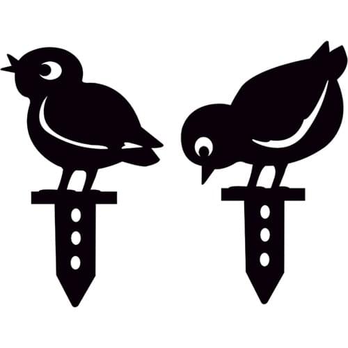 Garden Bird Decoration Bird Silhouette Stake Bird Lawn Ornament Art Reusable Waterproof For Yards Gardens Decoration