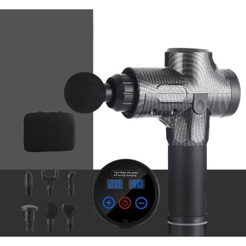 High Frequency Electric Massage Fascia Gun LCD Display Massage Gun Sport Therapy Muscle Body Relaxation Pain Relief Slimming