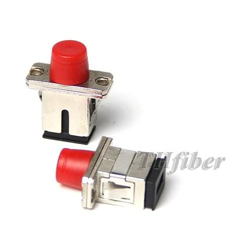 20 pcs SC-FC Fiber Adapter Connector Single Female Flange Coupler SC-FC Optical Fiber Connector